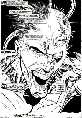 Denis Rodier, Mike Zeck | Eliminator #3 P 1 Splash (Eliminator Vs. Mannequin! Signed!) 1995 | Romitaman