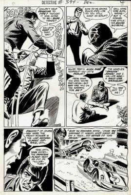 Bob Brown, Joe Giella | Detective Comics #394 P 4 (Bruce Wayne Battles Bad Guy!) 1969 | Romitaman