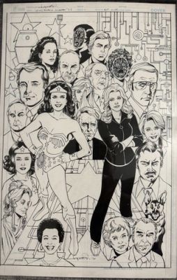 Wonder Woman Bionic Woman #2 Original Cover Art by Aaron Lopresti - Lynda Carter | eBay US