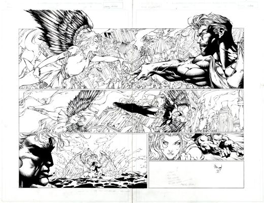 Brian Ching | Ascension #17 Double Page Spread 8-9 (Great Lucien Tells Petra His Dreams!) 1999 | Romitaman