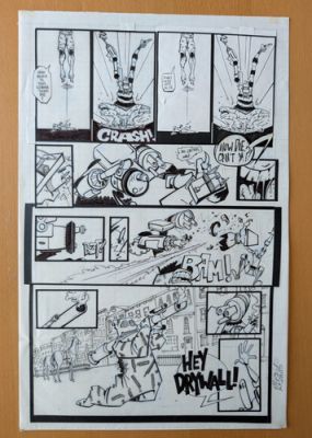 Scud The Disposable Assassin #8 INK & PENCIL - Signed by Rob Schrab