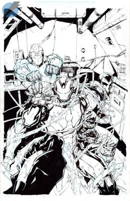 Ryan Stegman | Iron Man Issue 9 Page Cover | Felix Comic Art