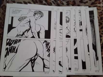 Stizza, Salvatore - 8 x Planches originale - AttualitÃ  Nera # 8 - ’Torbido intrigo’ (1980) | Catawiki