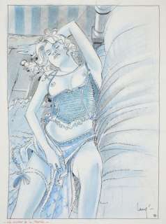 Lamquet, Chris (1954... | LE COUCHER DE LA MARIEE. LE PITHECANTHROPE. Encre de... | Coutau Bégarie