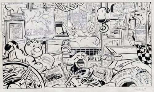 lot 59 - Colman Stéphane/Billy the cat. Dessin original…