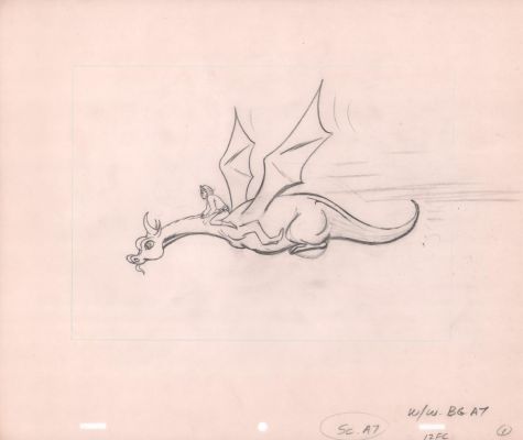 Animation Art | Herculoids Animation Production Drawing - Sca7 W Bga7 | Anthony’s Comic Book Art