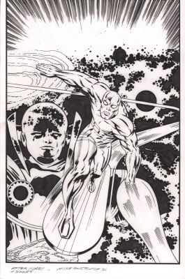 Mike Gustovich | Fantastic Four #72 Cover Re-Creation - After Kirby & Sinnott - Signed - 2021 | Anthony’s Comic Book Art