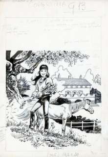 RENATO POLESE - Copertina per Il Giornalino 13 /1986 con Mitty (prima apparizione del personaggio). Cm. 35,5 x 51. Anno di esecuzione 1986. Firmata.