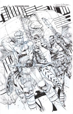 Dustin Weaver | Youngblood Issue 2 Page Cover | Albert Moy