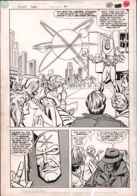 Carmine Infantino, Glenn Whitmore | Flash Special #1 - Professor Fallout - 1990 | Anthony’s Comic Book Art