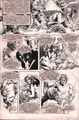 Rudy Nebres | Warren Magazine (1984?) Panel Page - Tropical Bungalo & Babe - | Anthony’s Comic Book Art