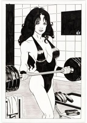 Mike Vosburg, Voz | She-Hulk Pinup ** Mike Vosburg - Voz | ComicArtFans Classifieds
