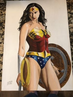 Wonder Woman Original Freelance Artwork 2016 Charles Peclat 11.75”x16.5” | eBay US (Buy It Now)