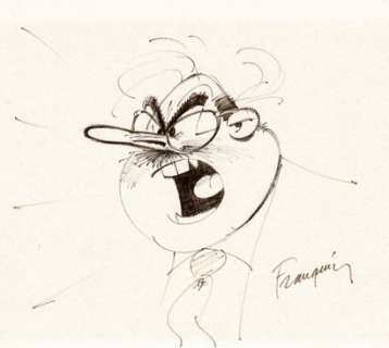 André Franquin | Demesmaeker, dessin original au feutre fin. Dimensions : 21… | Septimus