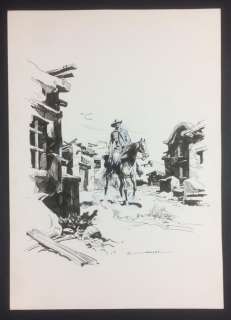 Tex - Virgilio Muzzi - illustraz. origin. "Nella cittÃ  fantasma" - | Catawiki