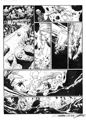 Secher Valentin | Planche originale 37 signée de Méta-Baron T.05 | Galerie Napoléon