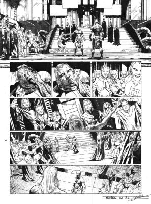 Secher Valentin | Planche originale 18 signée de Méta-Baron T.06 | Galerie Napoléon