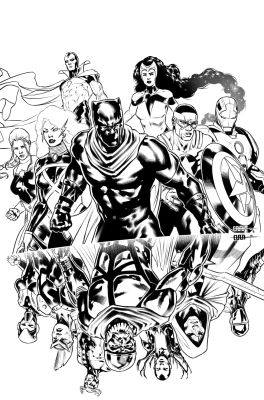 Avengers #32 Cover – CAFU | Black Diamond