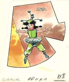 Julsing, Fred - Originele tekening in kleur - Schipbreuk op de Titania - ‘Anita‘ - (1985) 