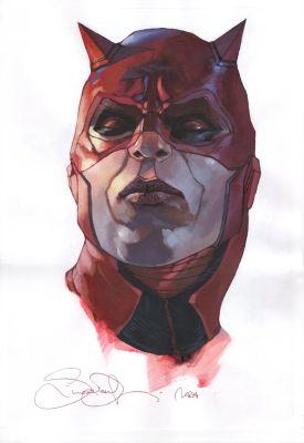 Daredevil headshot by Simone Bianchi | DiTullio Art Collective