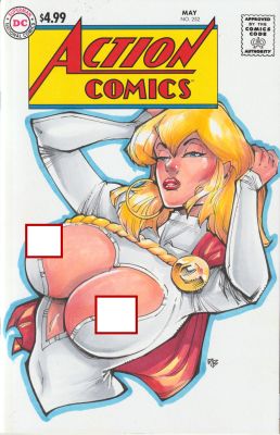 Rb White | Power Girl on the edge of NSFW | Raremarq (Buy It Now)