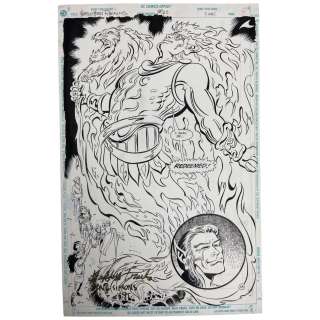 DC Forgotten Realms Original Storyboard Production Comic Art Signed by Dave Simons | Los Angeles Estate Auction