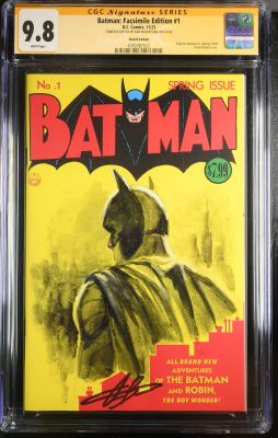 Batman: Facsimile Edition #1 Sketch Cover by Aaron Bartling CGC SS 9.8 Signed & Sketched by Aaron Bartling | Raremarq (Buy It Now)
