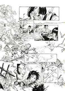 Samurai - Mormile, Cristina - Planche originale Ã  l‘encre de Chine (p.45) - Samurai T.10 - Ririko - (2015) 
