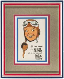 MILTON CANIFF TERRY LEE FROM "TERRY AND THE PIRATES" FRAMED ORIGINAL ART. | Hake’s