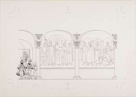 Hergé, Georges Remi Dit... | Hergé et Studios Hergé, illustration au trait pour... | Stanley’s Auction