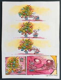 Schreurs, Eric  - Originele pagina - Joop Klepzeiker - ’Kleppie’ met Kerstbal - (1984) | Catawiki