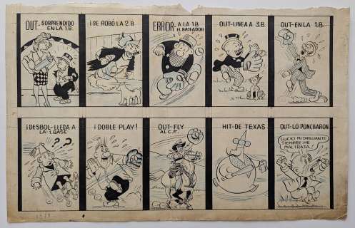 BUD FISHER and PIERRE S. De BEAMOUNT Baseball Illustrations, 1919 | misc / divers