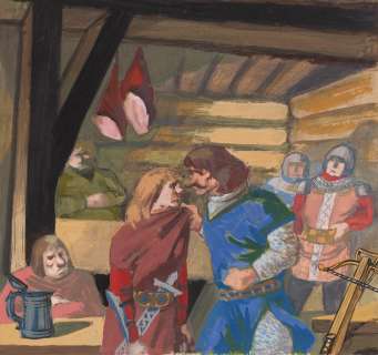 Romulad Klaybor (1928 - 2008) | Romulad Klaybor | Ilustracja do "Płomyczka" | Desa Unicum