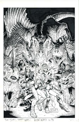 Lot 29 - Arthur Adams – Gen 13 / Generation X #1 Cover Original Art, 1997 | Oberon Auctions