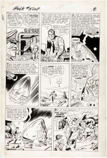 JACK KIRBY "INCREDIBLE HULK" #3 COMIC BOOK PAGE ORIGINAL ART. | Hake’s