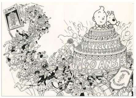 DE MOOR - Lot 137 - BOB DE MOOR Le Lombard Couverture originale du Journal...