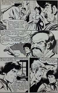 Leone Frollo - original page "Melody John - Sentiero di guerra" - Page volante - EO 