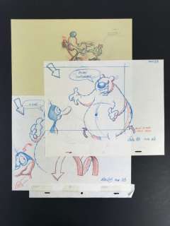 Lupo Alberto - 3x original layouts - Loose page - First edition | Catawiki