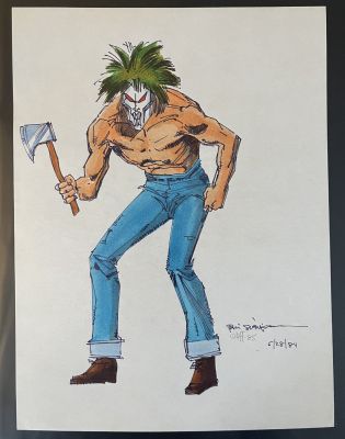 Bill Sienkiewicz, Steve Oliff | Bill Sienkiewicz - Hatchet-Man Randall Spector | ComicArtFans Classifieds