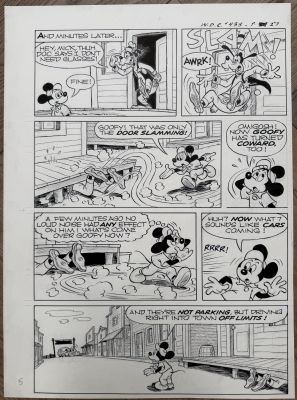 Paul Murry | Paul Murry - Mickey Mouse - Showdown in Tumbleweed - 1976 - P5 | ComicArtFans Classifieds