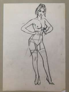 Gideon Brugman  - Originele tekening - Pin-up | Catawiki