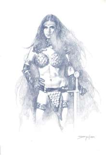 Sanjulian - Red Sonja - Original Drawing - 40x30 cm - Page volante - EO | Catawiki