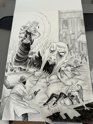 David Hitchcock | Shokwave Cover For Issue 9 Or 10 | ComicArtFans Classifieds