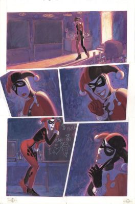 Joe Chiodo | Chiodo - Harley Quinn & Poison Ivy: Love on the Lam P.17 | ComicArtFans Classifieds