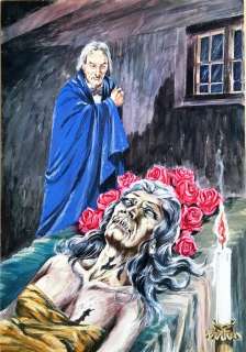 Jacula #12 - Leandro Biffi - original cover - Page volante - EO - (1969) | Catawiki