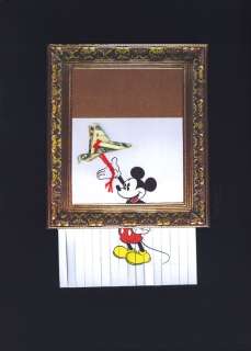 Mickey Mouse After Banksy - Creative Live - Original Mixed Media Artwork - ia Llamozas | Catawiki