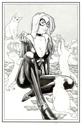 René Córdova | Black Cat original Pinupe | Raremarq (Buy It Now)