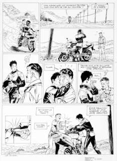 Denayer | Wayne Shelton, planche n°17 Ã  l’encre de Chine d… | Banque Dessinée