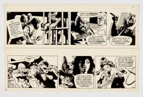 Garth: The Women of Galba two original artworks (1973) by Frank… | Comic Book Auctions ltd