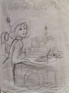 India Dreams T6 - Crayonné original - projet de couverture - (2010) | Catawiki